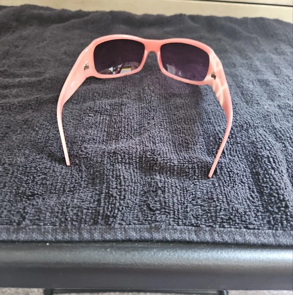 Pink Sunglasses with Purple Lenses